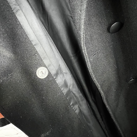 ••VINTAGE |•LADY SUZETTE•| GORGEOUS Long Wool Jacket Snakeskin Leather Embellish - Picture 8 of 16